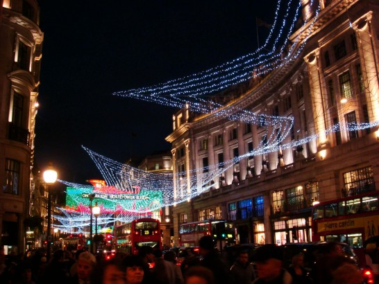 ロンドンのクリスマスの風景